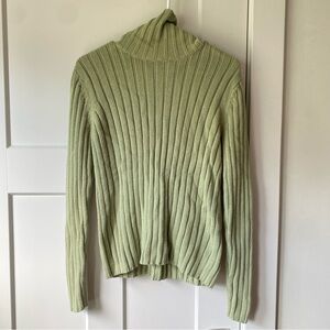 Cherokee Sage Ribbed Turtleneck Sweater